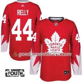 Toronto Maple Leafs Morgan Rielly 44 Adidas 2017-2018 Rood Alternate Authentic Shirt - Kinderen